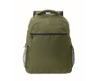 Laptop backpack with front and side pockets, 15\" colour military green