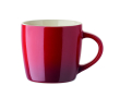 Ceramic mug, assorted colours, gradient design, 300 ml colour red