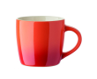 Ceramic mug, assorted colours, gradient design, 300 ml colour orange