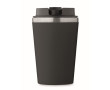 Double-walled cup with ceramic inner lining, 350 ml colour black