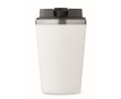 Double-walled cup with ceramic inner lining, 350 ml colour white