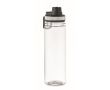 Transparent RPET bottle with lid and carry handle, 750 ml colour white