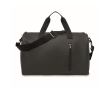Soft-touch bag with double handles and detachable shoulder strap colour black