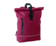 Roll-top backpack with reflective strap and waterproof closure, 15\" colour burgundy