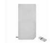 Microfibre sports towel with closure strap, 200 g/m² colour grey