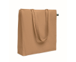 Fairtrade cotton shopping bag with gusset 180 g/m² colour ivory