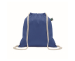 Cotton drawstring bag with gathered closure 180 g/m² colour royal blue