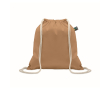 Cotton drawstring bag with gathered closure 180 g/m² colour ivory