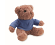 Teddy bear with customizable colored T-shirt colour blue