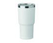 Stainless steel tumbler, sliding lid opening, 550 ml colour white