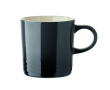 Ceramic mug, colour gradient, white interior, 290 ml colour dark grey