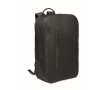 Black RPET laptop backpack, water-resistant, 16'' colour black