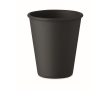 Reusable single-wall cup, corn material, 200 ml colour black