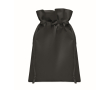 Small RPET drawstring gift bag, single colour, 20x30 cm colour black