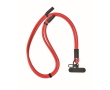 Mobile lanyard, charging and data transfer cable colour red