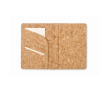 Cork passport holder, card compartment colour beige