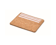 Cork card holder, 3 cards, main compartment colour beige