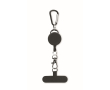 Retractable holder, phone or ID card colour black