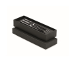 Pen and roller set, case included, blue and black ink colour black