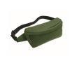 Adjustable RPET and PU waist bag, main compartment colour dark green