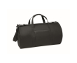 Polyester and PU travel bag, side compartments colour black