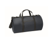 Polyester and PU travel bag, side compartments colour blue