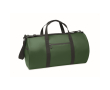Polyester and PU travel bag, side compartments colour dark green