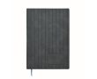 Softcover notebook, smoked synthetic leather, A5, ruled pages colour blue