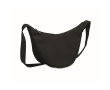 Crossbody RPET shoulder bag, main compartment colour black