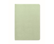 Hardcover notebook, sugarcane paper, A5, ruled pages colour mint green