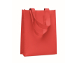 Small RPET bag, assorted colours, gusseted base, 80 g/m2 colour red