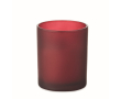 Vanilla-scented candle, vegetable wax, wooden wick colour burgundy