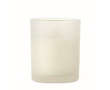 Vanilla-scented candle, vegetable wax, wooden wick colour white