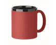 Ceramic mug, soft-touch coloured coating, 300 ml colour red