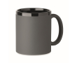 Ceramic mug, soft-touch coloured coating, 300 ml colour dark grey
