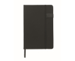 Black hardcover notebook, USB memory included, A5, ruled pages colour black