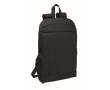 RPET and PU laptop backpack, luggage strap, 16'' colour black