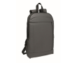 RPET and PU laptop backpack, luggage strap, 16'' colour dark grey
