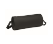 Cylindrical RPET sports bag, detachable straps colour black