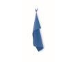 Microfiber towel with elastic loop 30x50 cm colour royal blue
