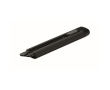 Retractable plastic utility knife with carbon steel blade and replacements colour black