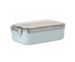 Plastic lunch box with recycled stainless steel interior 750 ml colour light blue