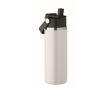 Double-wall stainless steel bottle with straw 500ml colour white