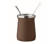 Stainless steel cup special for yerba mate 240 ml colour brown