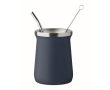 Stainless steel cup special for yerba mate 240 ml colour navy-blue