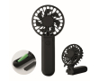 Portable and foldable plastic fan with 3 speeds colour black