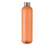 Leakproof RPET bottle with secure closure and 1 L capacity colour transparent orange
