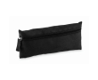 300D RPET polyester zip pouch colour black