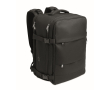 Expandable cabin backpack in RPET 600D polyester 15'' colour black