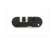 Pocket knife sharpener in plastic case colour black